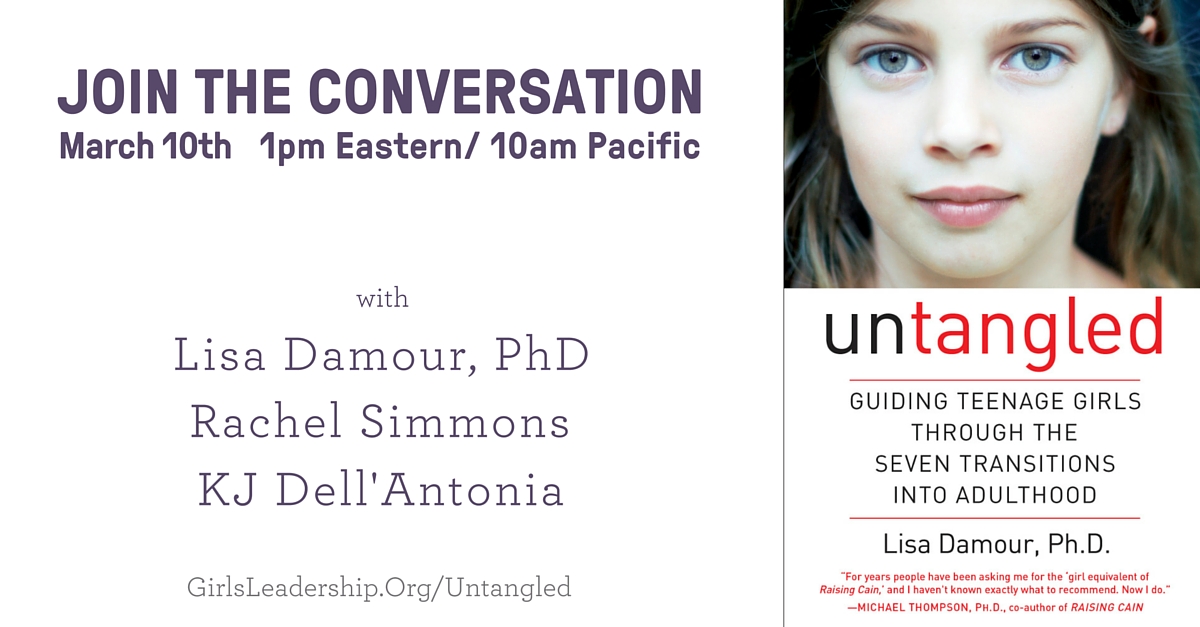 Twitter Chat Conversation with Author, Lisa Damour, Ph.D. on Raising Teenage Girls